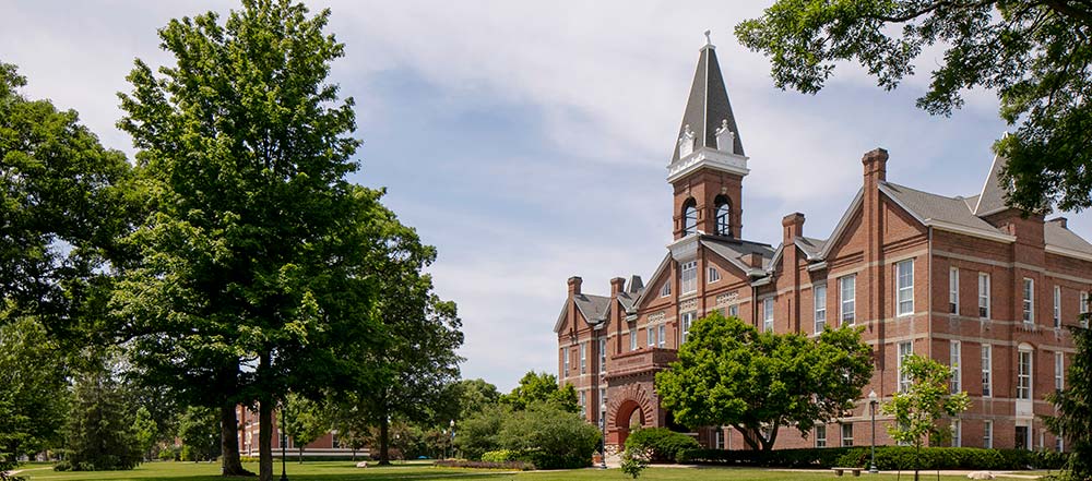 Old Main on Drake University's Campus